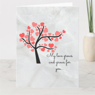 HEARTS IN A TREE CARD