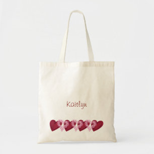 Hearts In Heart Personalised Budget - Tote Bag