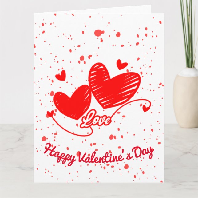 HEARTS IN LOVE CARD (Front)