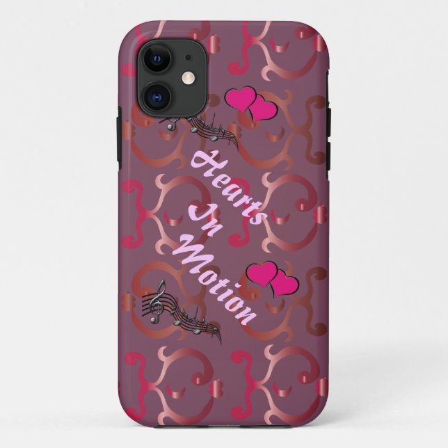 "Hearts in Motion" Phone Case (Back)