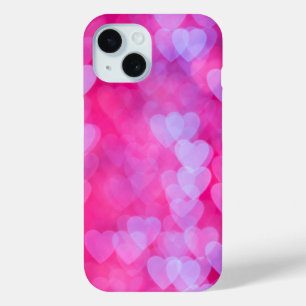 Hearts in Pink & Lavender iPhone 15 Case