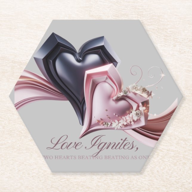 Hearts in Sync Coaster (Front)