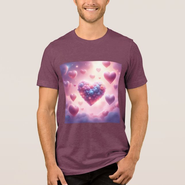 Hearts In The Clouds Tri-Blend Shirt (Front)