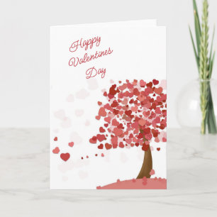 Hearts in the wind Valentine's Day card