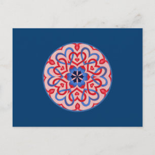 Hearts interlaced postcard