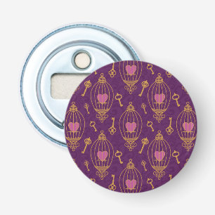 Hearts-keys-pattern Bottle Opener