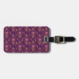 Hearts-keys-pattern Luggage Tag