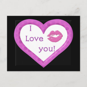 Hearts & Kisses Postcard