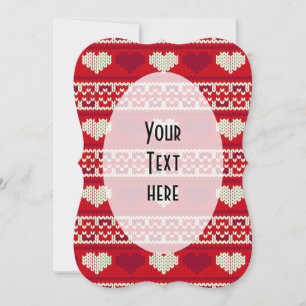 Hearts knitting seamless pattern 1 + your ideas