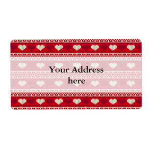 Hearts knitting seamless pattern 1 + your ideas