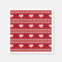 Hearts knitting seamless pattern 1 + your ideas