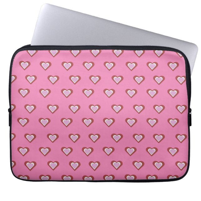 Hearts Laptop Sleeve (Front)