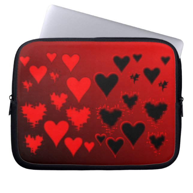 Hearts Laptop Sleeve (Front)