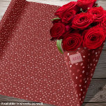 Hearts - Light Pink on Red Ombre Wrapping Paper<br><div class="desc">Hearts in various shades of red to light pink on a dark red background. Other colorways available.</div>