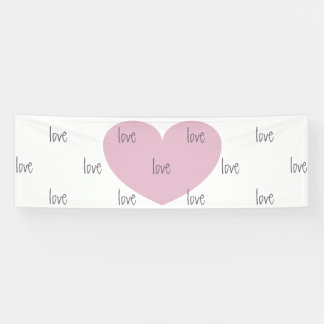 HEARTS & LOVE Banner - Party Decor Celebrate