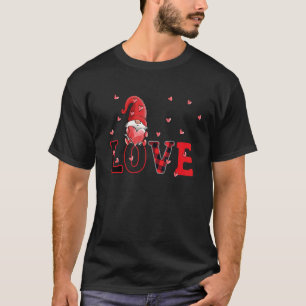 Hearts Love Happy Valentine's Day Cute Gnomes For T-Shirt