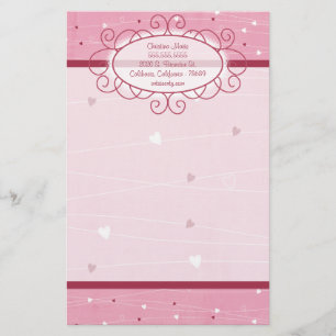 Hearts & Love Letterhead Stationery