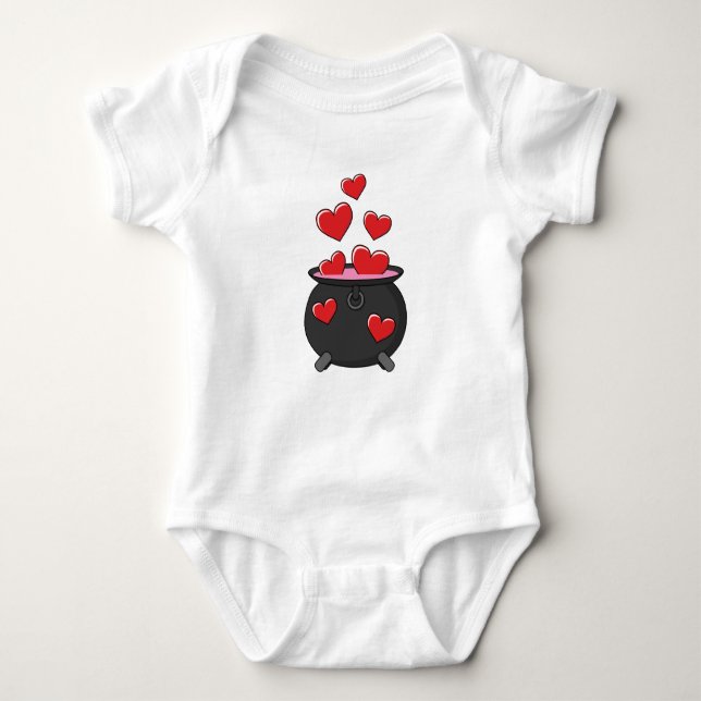 Hearts Love Potion Baby Bodysuit (Front)
