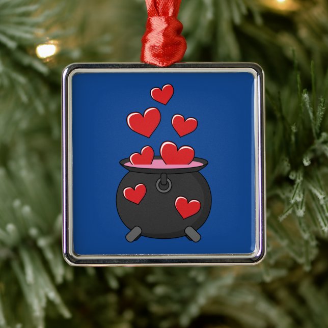 Hearts Love Potion Metal Tree Decoration (Tree)