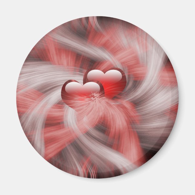 Hearts Love Theme Magnet (Front)