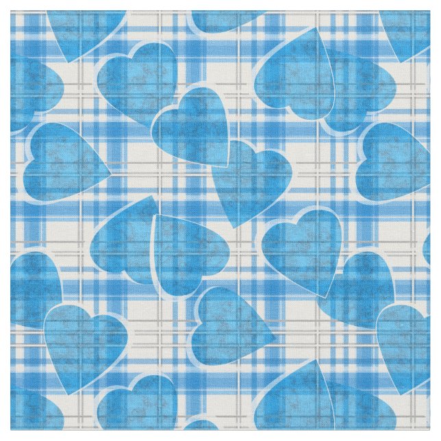 Hearts love Valentines Day pattern texture striped Fabric (Close Up)