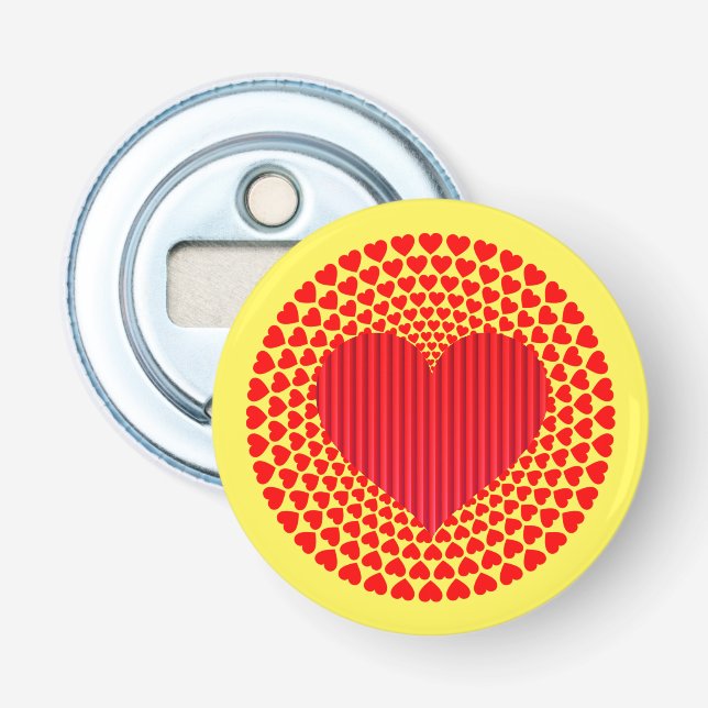 Hearts Mandala Design-25870 Bottle Opener (Front)