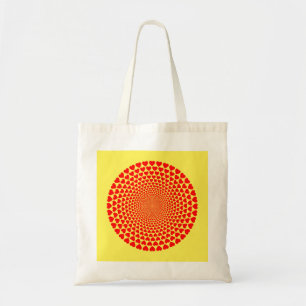 Hearts Mandala Design Tote Bag