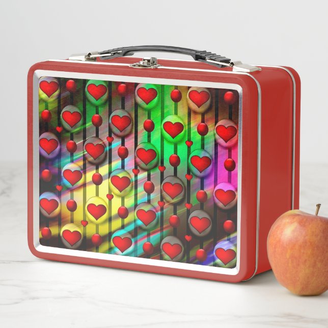 Hearts Metal Lunch Box (In Situ)