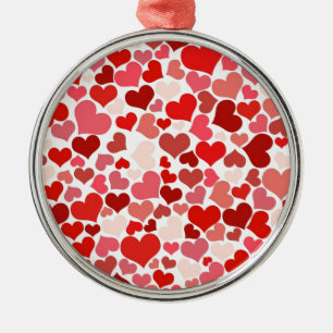 HEARTS METAL TREE DECORATION