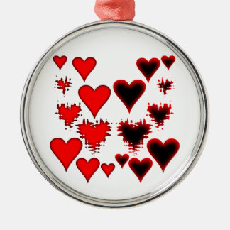Hearts Metal Tree Decoration