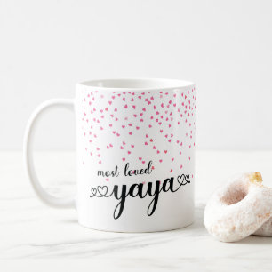 Hearts Most Loved Yaya Coffee Mug
