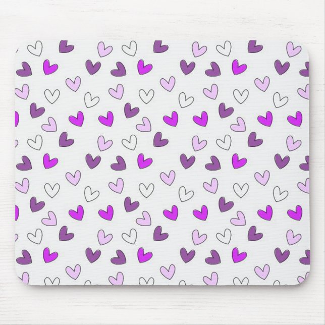 Hearts Mouse Pad (Front)