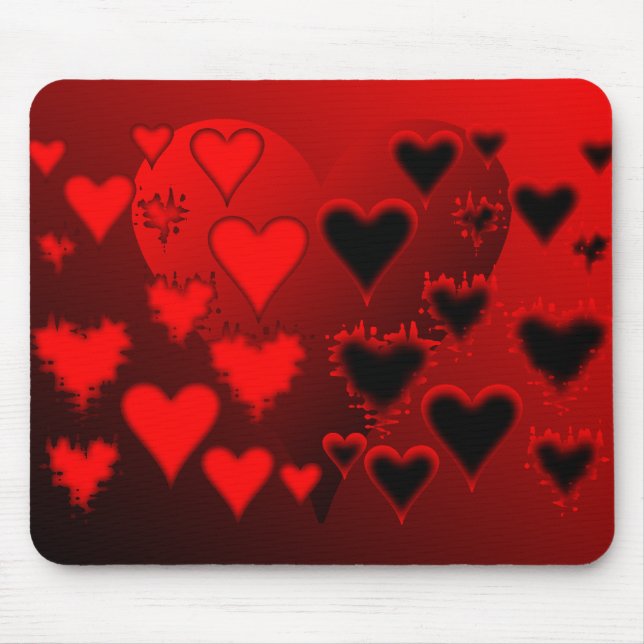 Hearts Mouse Pad (Front)