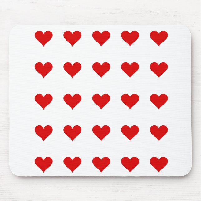 Hearts Mouse Pads & Desk Mats (Front)