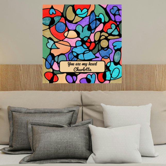 HEARTS NEUROGRAPHIC DIGITAL WATERCOLORS POSTER (Creator Uploaded)