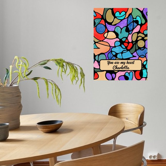 HEARTS NEUROGRAPHIC DIGITAL WATERCOLORS POSTER (Creator Uploaded)