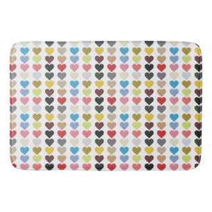 Hearts Of Colour Bath Mat