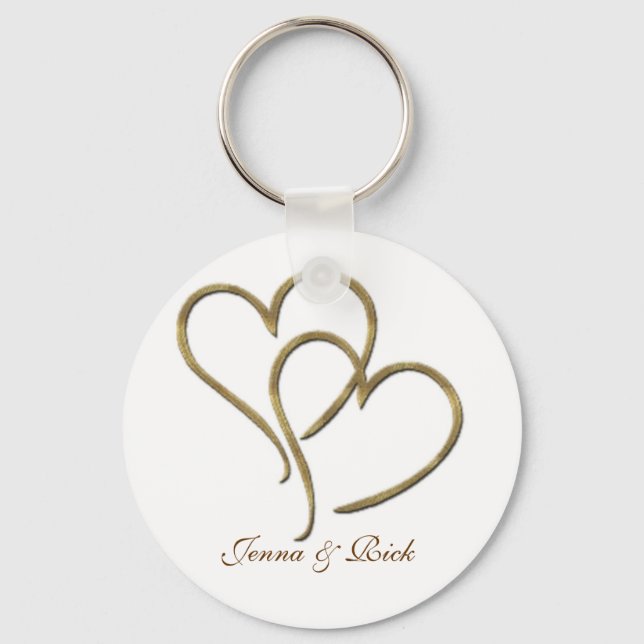 Hearts of gold key ring (Front)
