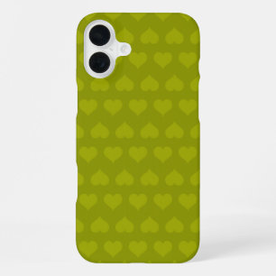 Hearts of Green iPhone 16 Plus Case