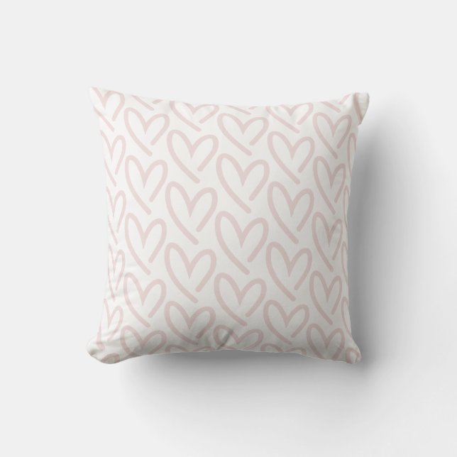 Hearts of Hearts Light Pink Cushion (Front)