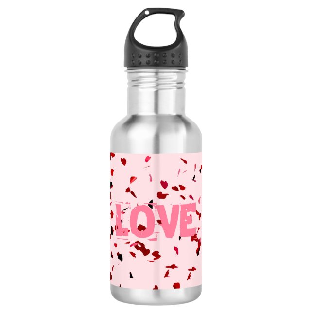 Hearts Of Love 532 Ml Water Bottle (Front)