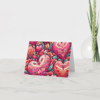 Hearts of love card