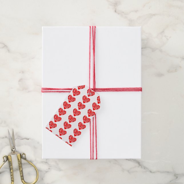 Hearts of Love gift tag (With Twine)