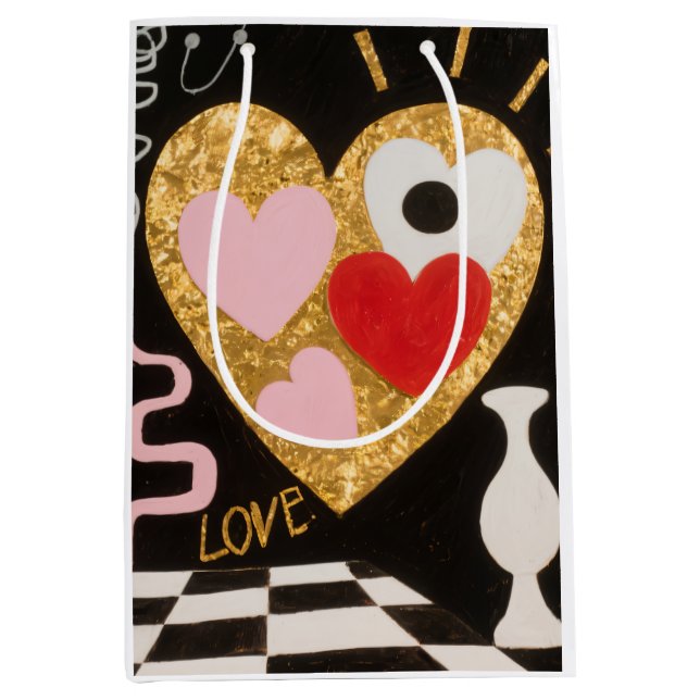 Hearts of Love Medium Gift Bag (Front)