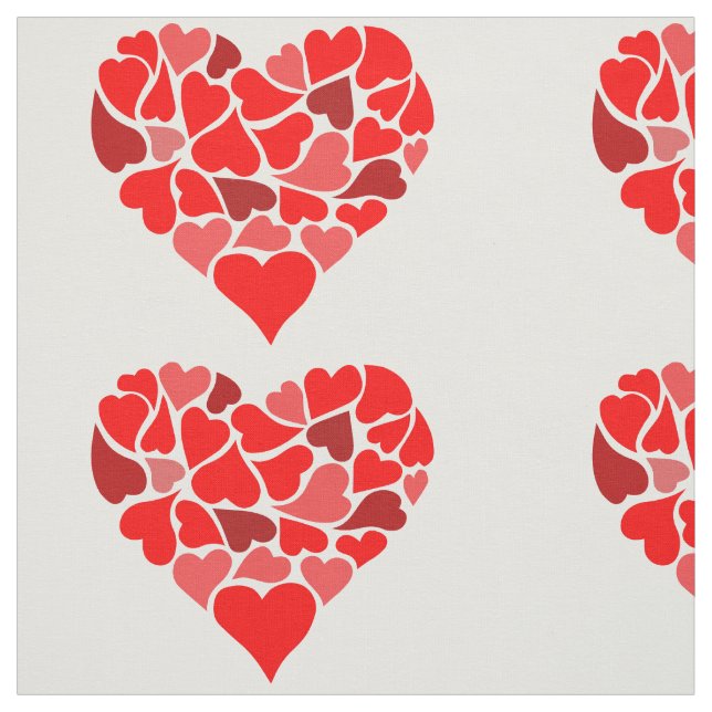 Hearts of Love print fabric (Swatch)