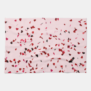 Hearts Of Love Tea Towel