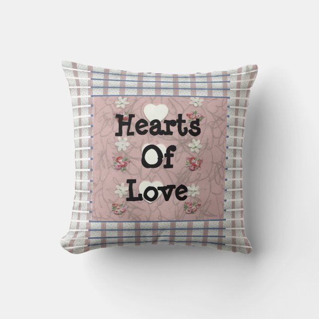 Hearts Of Love Three Cushion (Front)