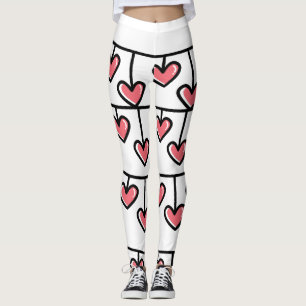 Hearts of love Valentine's Day Leggings