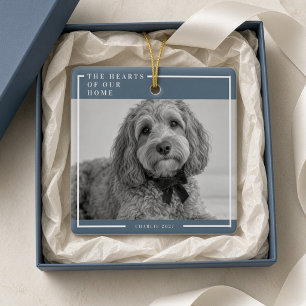Hearts of Our Home Dog Christmas Photo Ornament