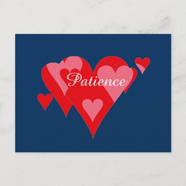 Hearts of Patience by Janz Police Box Blue Postcard (Front)